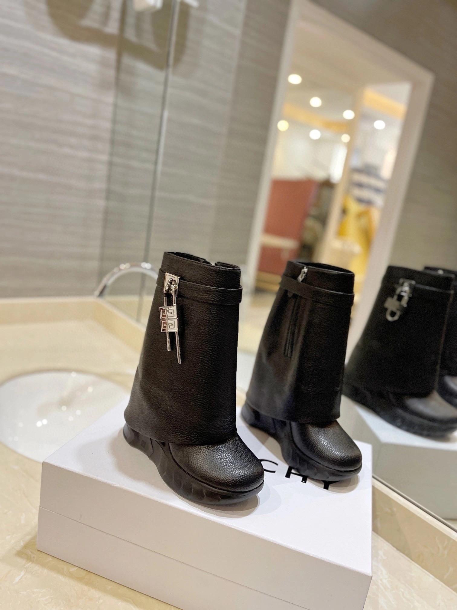 &COCO-- 6iv593hy BE603SE1AZ-001 Heel height：10.5CM Waterproof：3.5CM cowhide item:D-X000J1241